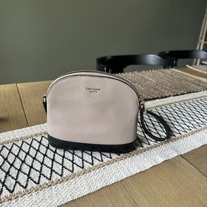 Kate Spade New York Sylvia Small Dome Crossbody - Warm Taupe/Black